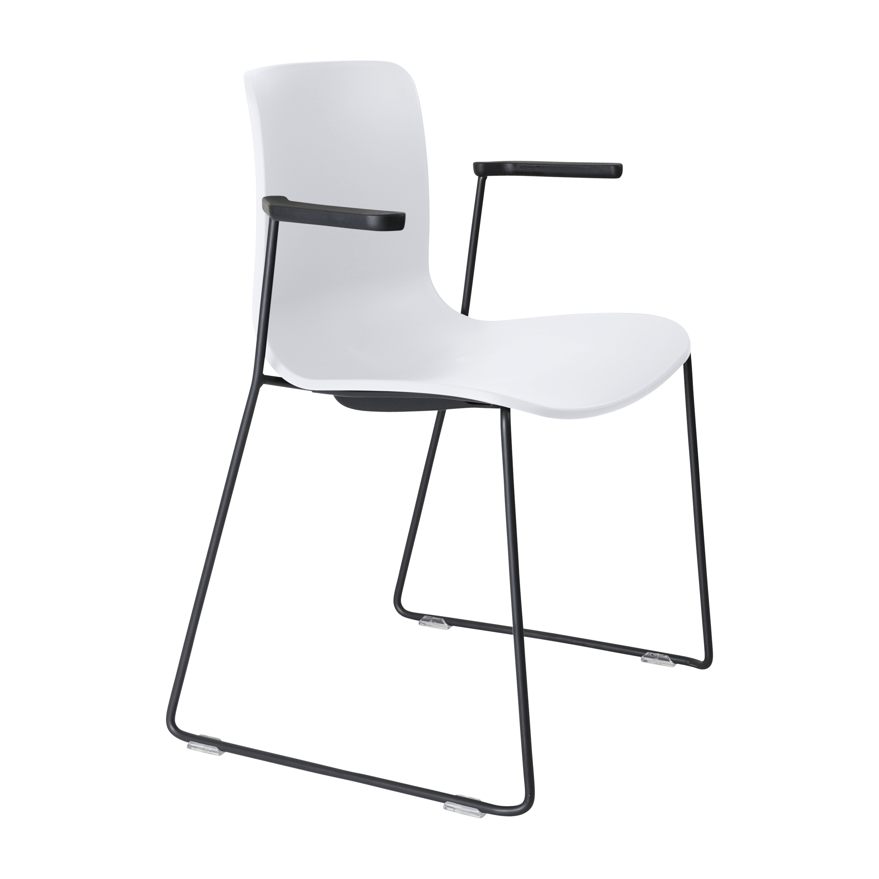 Acti Armchair (White / Sled Base Arms)